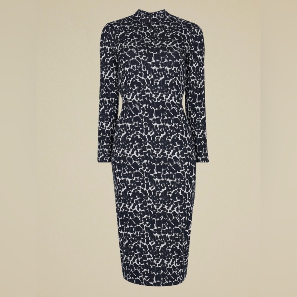 Ted Baker Leopard Print Midi Dress - Picture 11 of 12